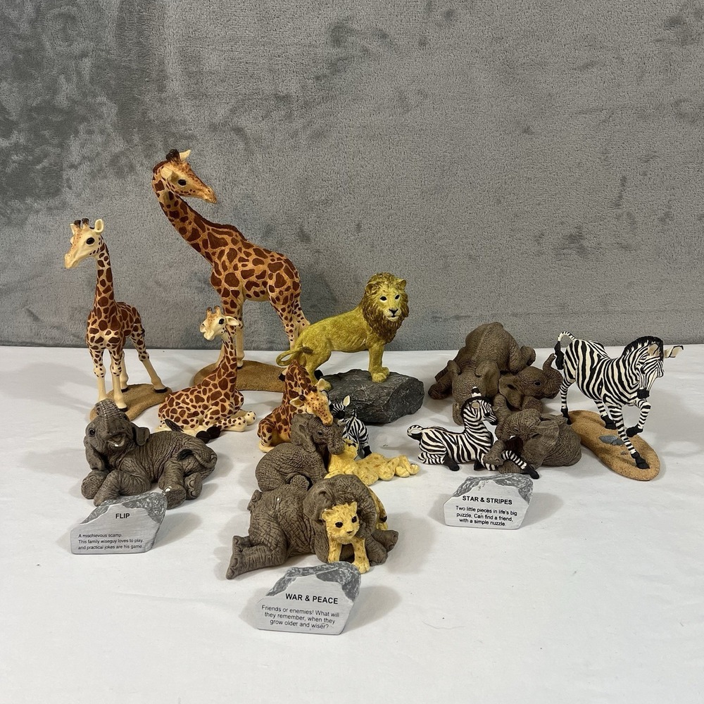 Lot Of 13 The Herd by Martha Carey Sculptures Four Play 3167, Rock & Roll ETC.
